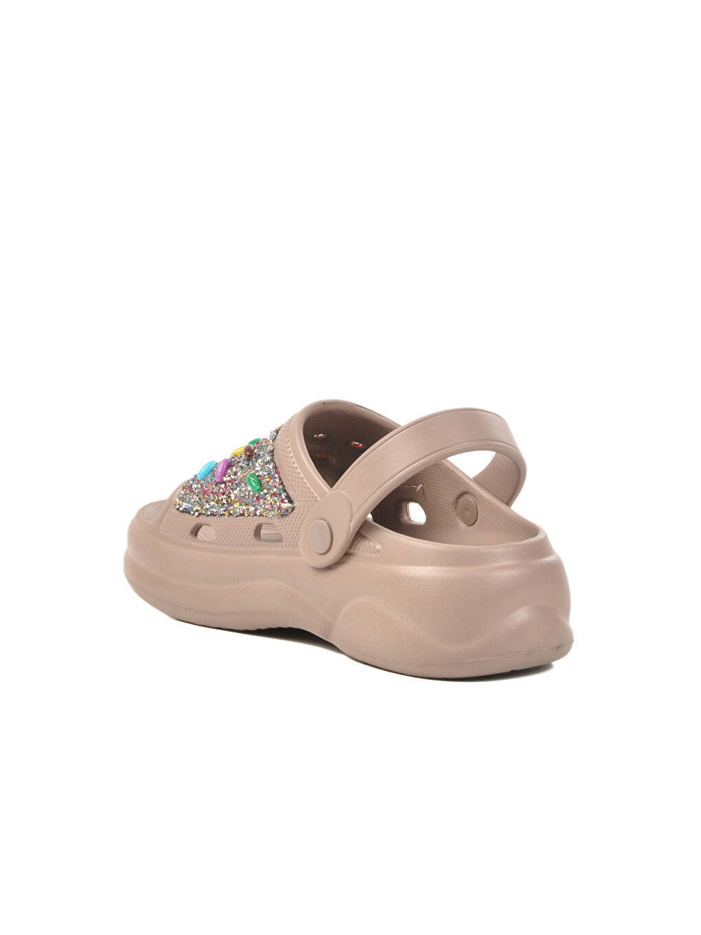 Bej Vizon İşlemeli Hafif Eva Kadın Sabo Terlik E-800 Z-3