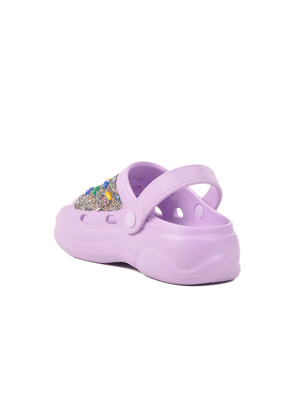 Lila İşlemeli Hafif Eva Kadın Plaj Terliği E-800 Z-3