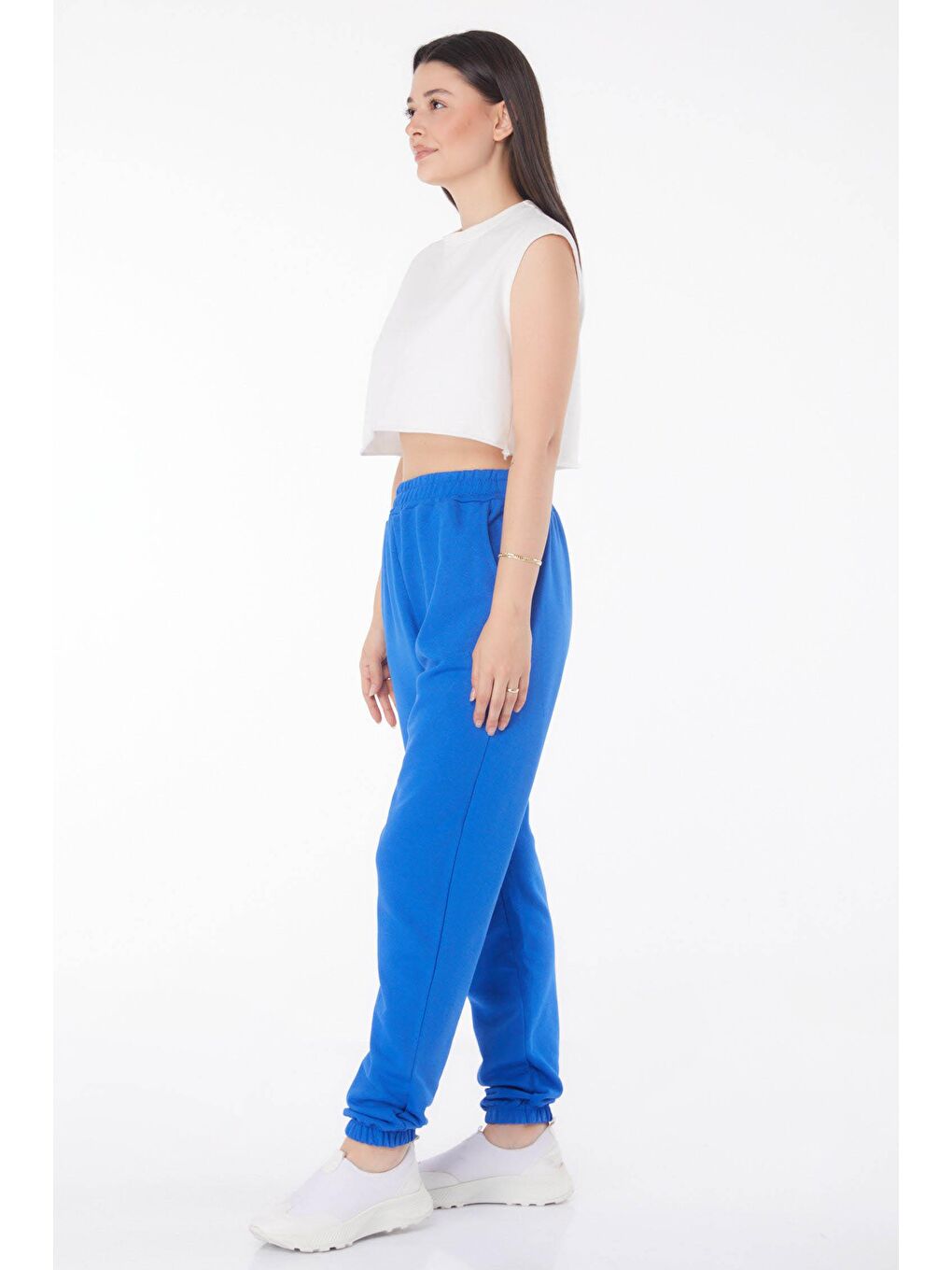 Orta Kadın Mavi Eşofman Altı - 25705-2