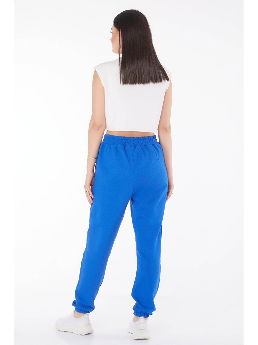 Orta Kadın Mavi Eşofman Altı - 25705-3