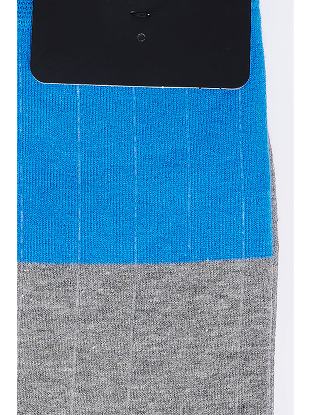 Erkek Mavi-Gri Desenli Soket Çorap-1