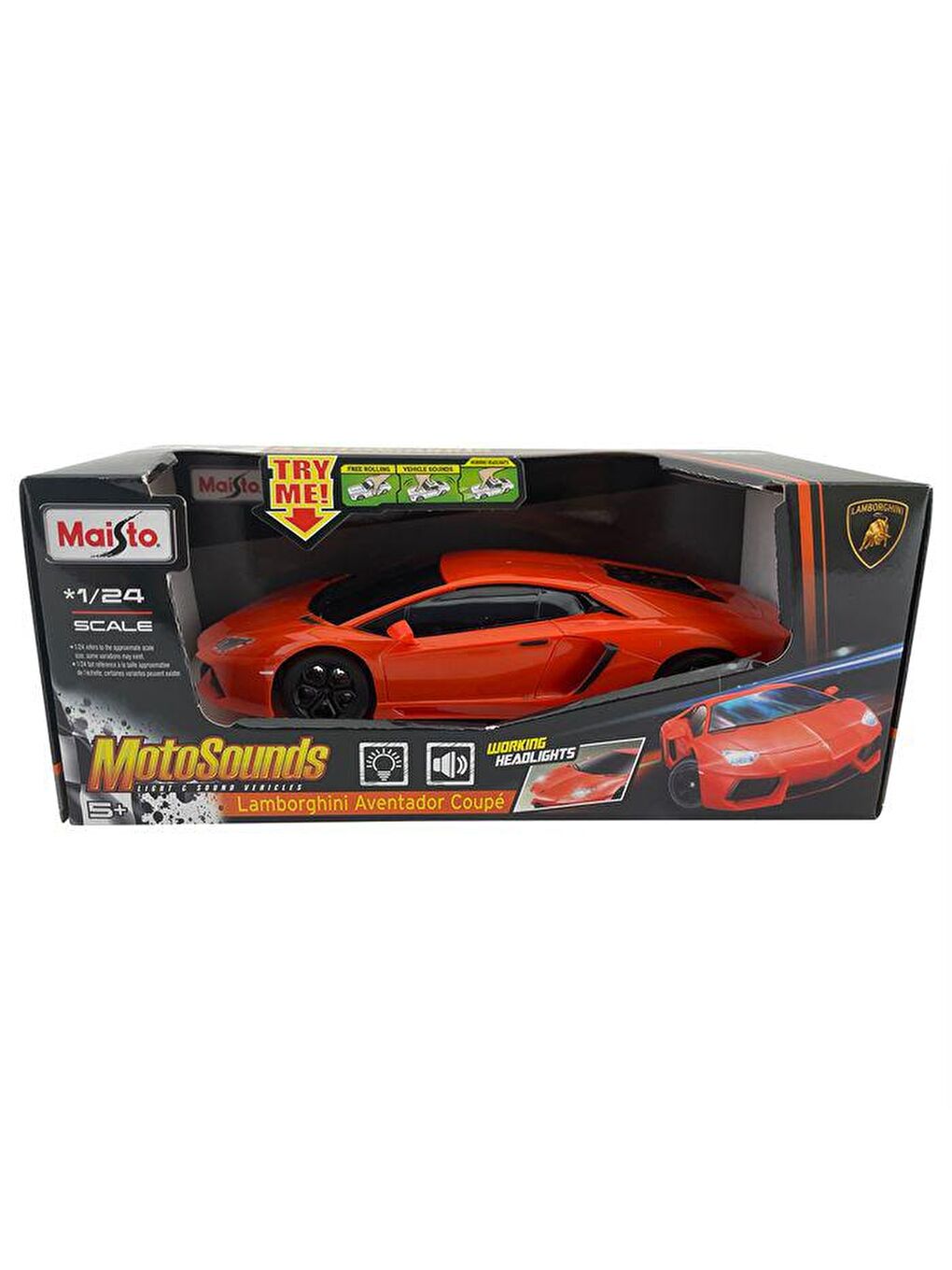 Lamborghini Aventador Coupe Işıklı ve Sesli Model Araba 81221-1