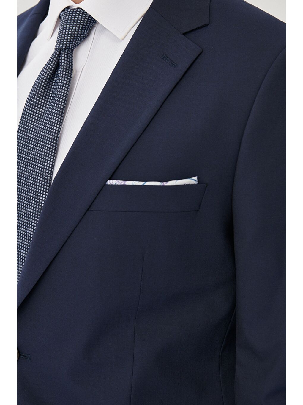 Erkek Lacivert Regular Fit 4 Drop Takım Elbise-2