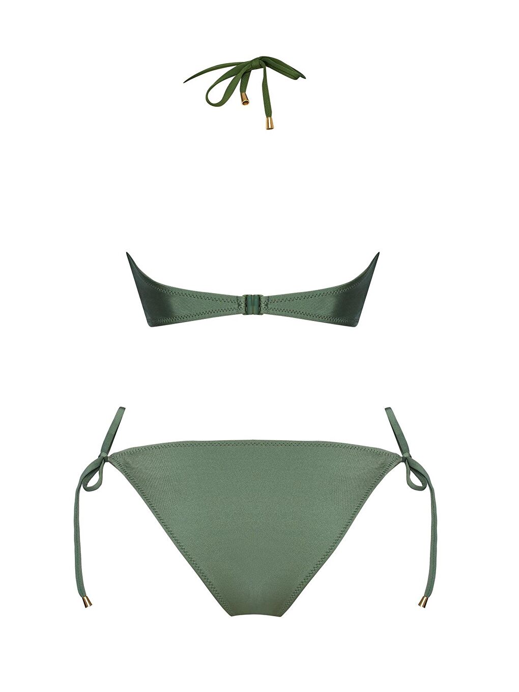 Haki Aksesuarlı Özel Tasarım Bikini Takım-1