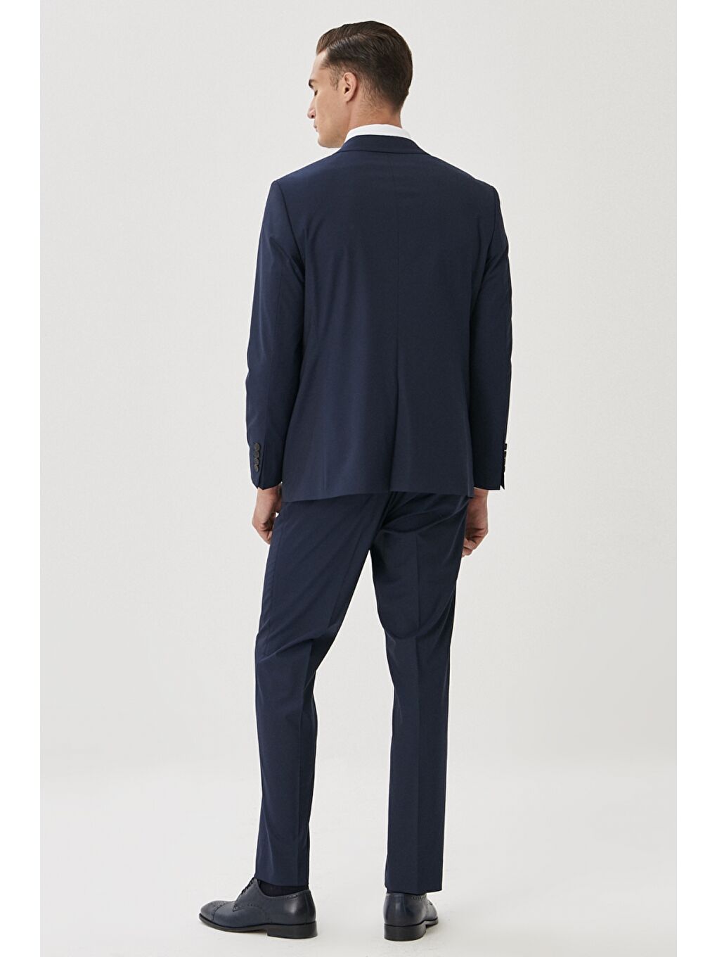 Erkek Lacivert Regular Fit 4 Drop Takım Elbise-4