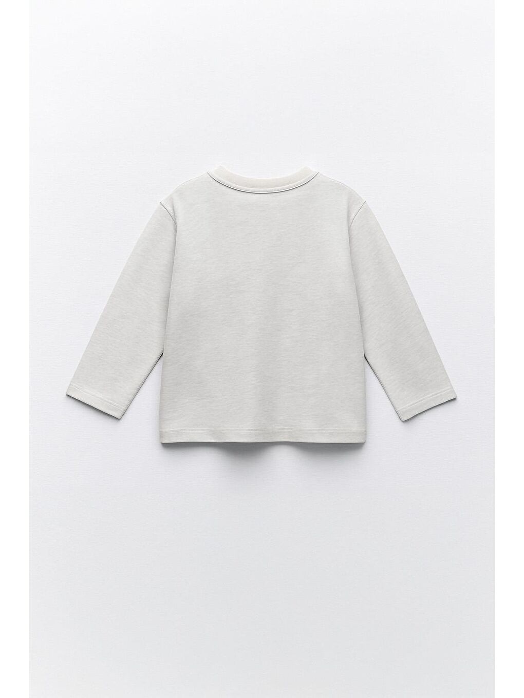 Bej Erkek Çocuk %100 Pamuk Baskılı Uzun Kollu Tişört - Taş (3-4 Yaş 8-9 Yaş)-2