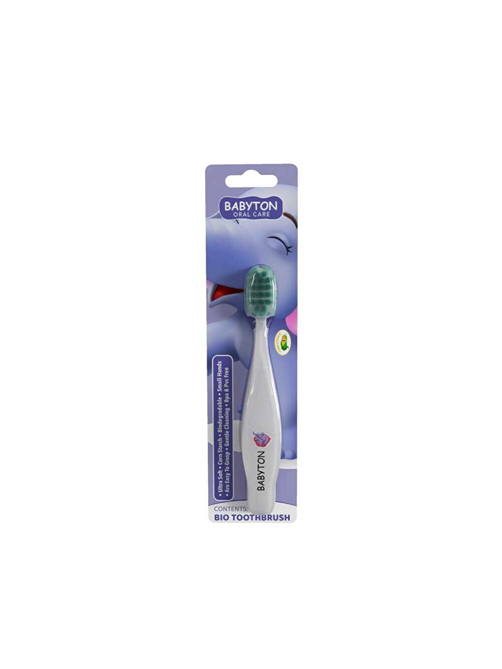 Babyton Oral Care Bio Yumuşak Fil Baskılı Diş Fırçası