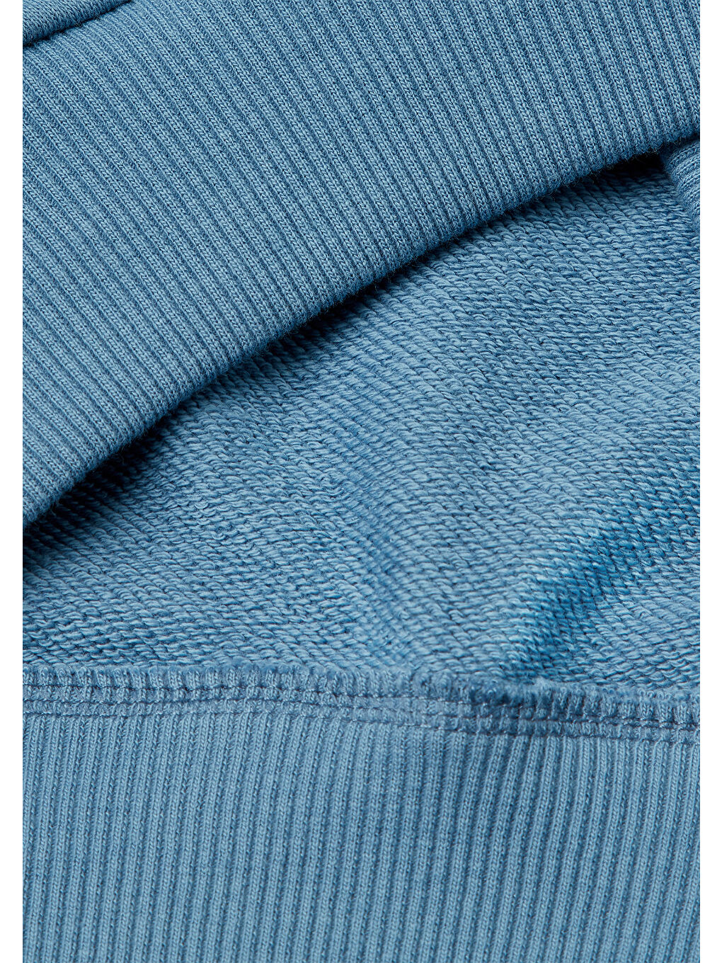 Erkek Çocuk Havacı Mavi Benetton Logolu Kanguru Cepli Kapüşonlu Sweatshirt-2