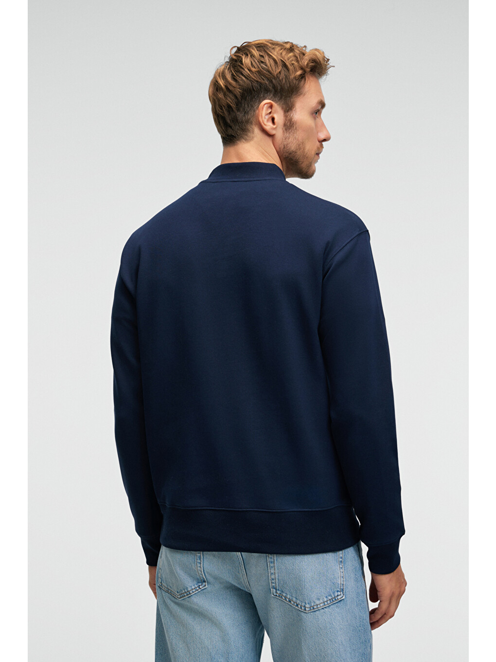 Quılla Erkek Yarım Balıkçı Basic Lacivert Sweatshirt-5