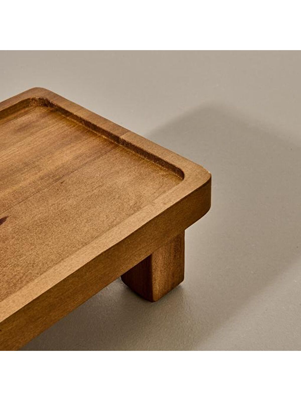 Akasya Sunumluk - Kahverengi - 25x14 cm-4