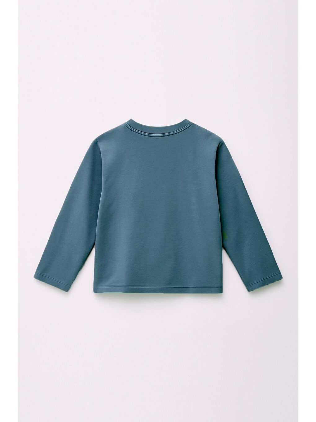 Erkek Çocuk %100 Pamuk Baskılı Uzun Kollu Tişört - Koyu Mavi (3-4 Yaş 8-9 Yaş)-2
