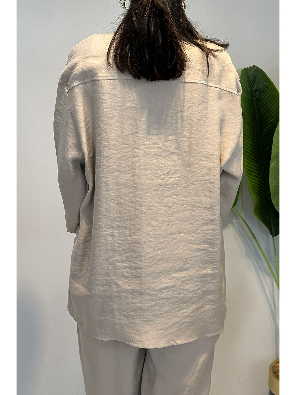 Elegant Flow Gömlek 5251 Bej-4