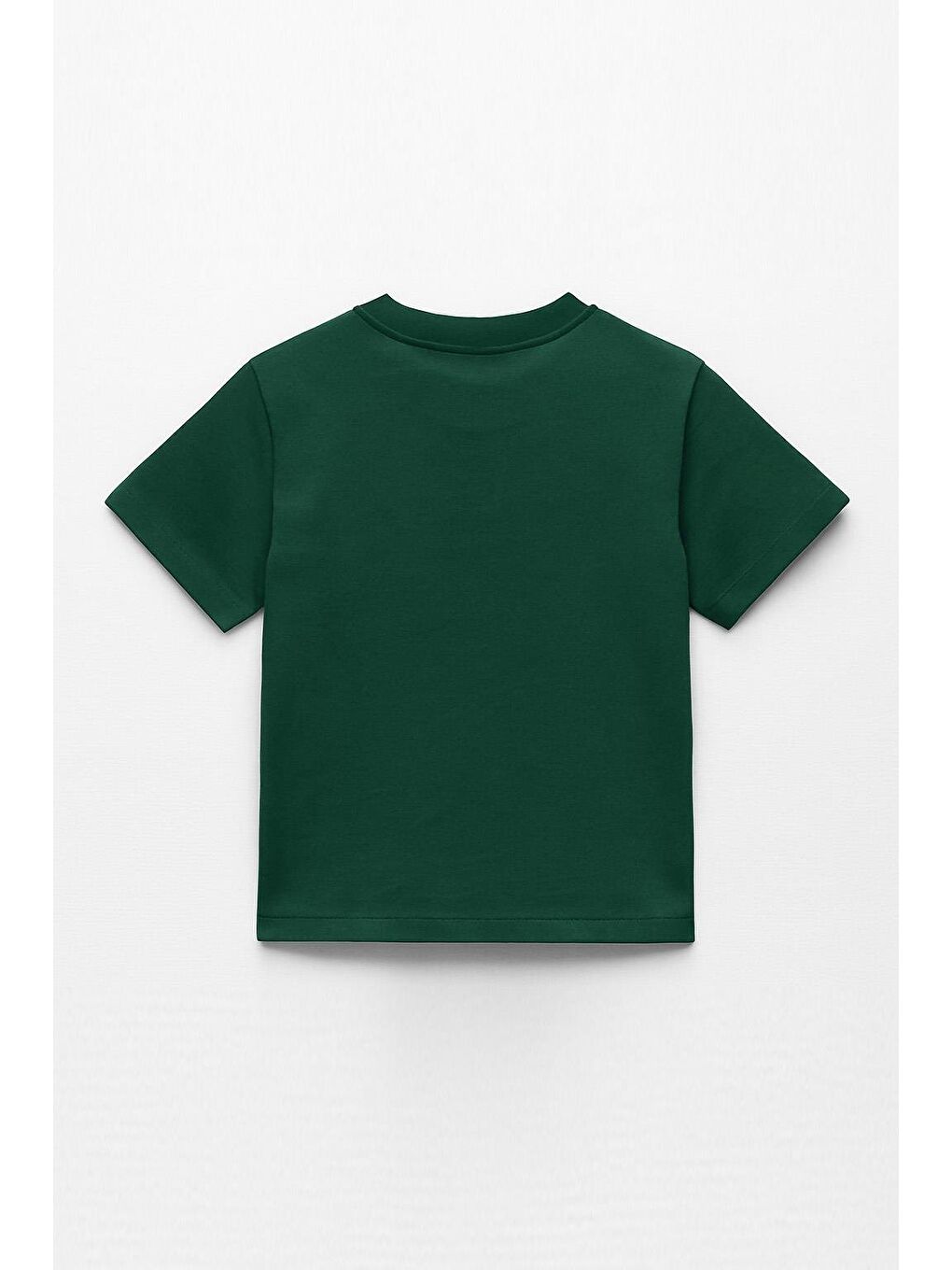Erkek Çocuk %100 Pamuklu Baskılı Kısa Kollu Tişört - Yeşil (3-4 Yaş 8-9 Yaş)-1