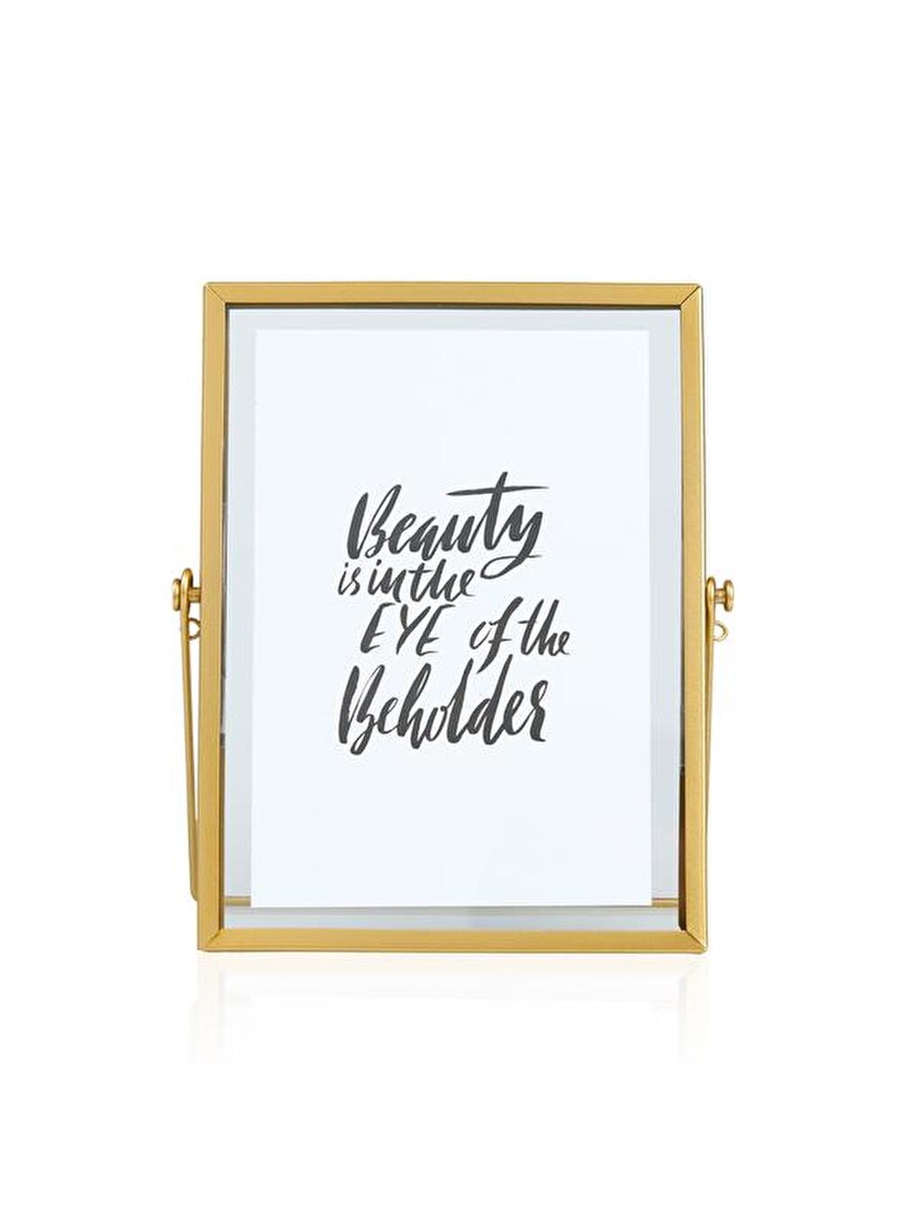 Sarı Metal Çerçeve - Gold - 13x18 cm-4