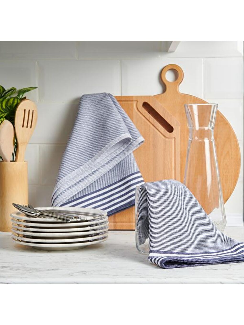 Sevilla 2'li Kurulama Bezi - Lacivert - 50x70 cm