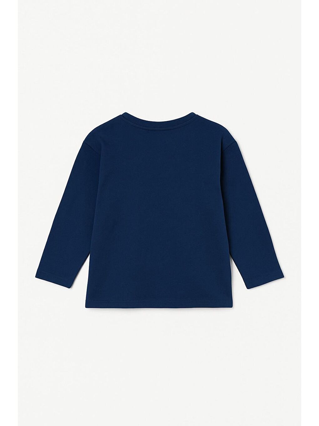 Erkek Çocuk %100 Pamuk Baskılı Uzun Kollu Tişört - Lacivert (3-4 Yaş 8-9 Yaş)-2