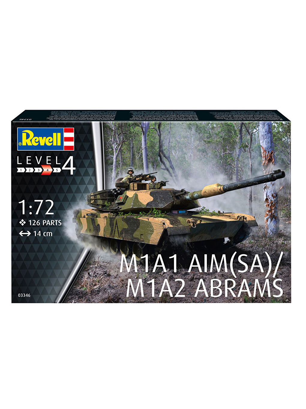 Revell Renksiz Maket Model Kit Askeri M1A1 AIM SA M1A2 Abrams 03346 - 5