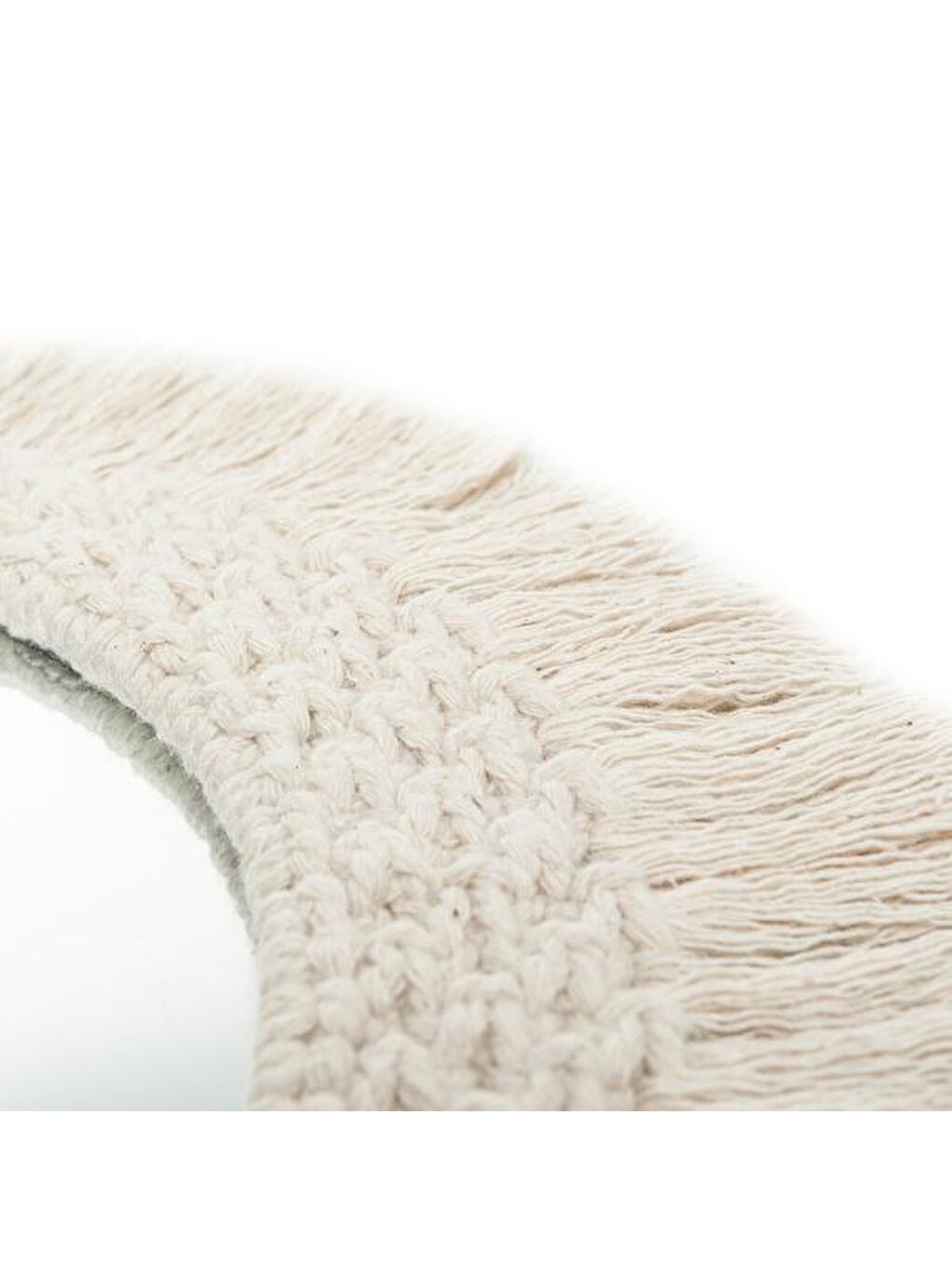 Ekru Makrome Handmade Ayna-1