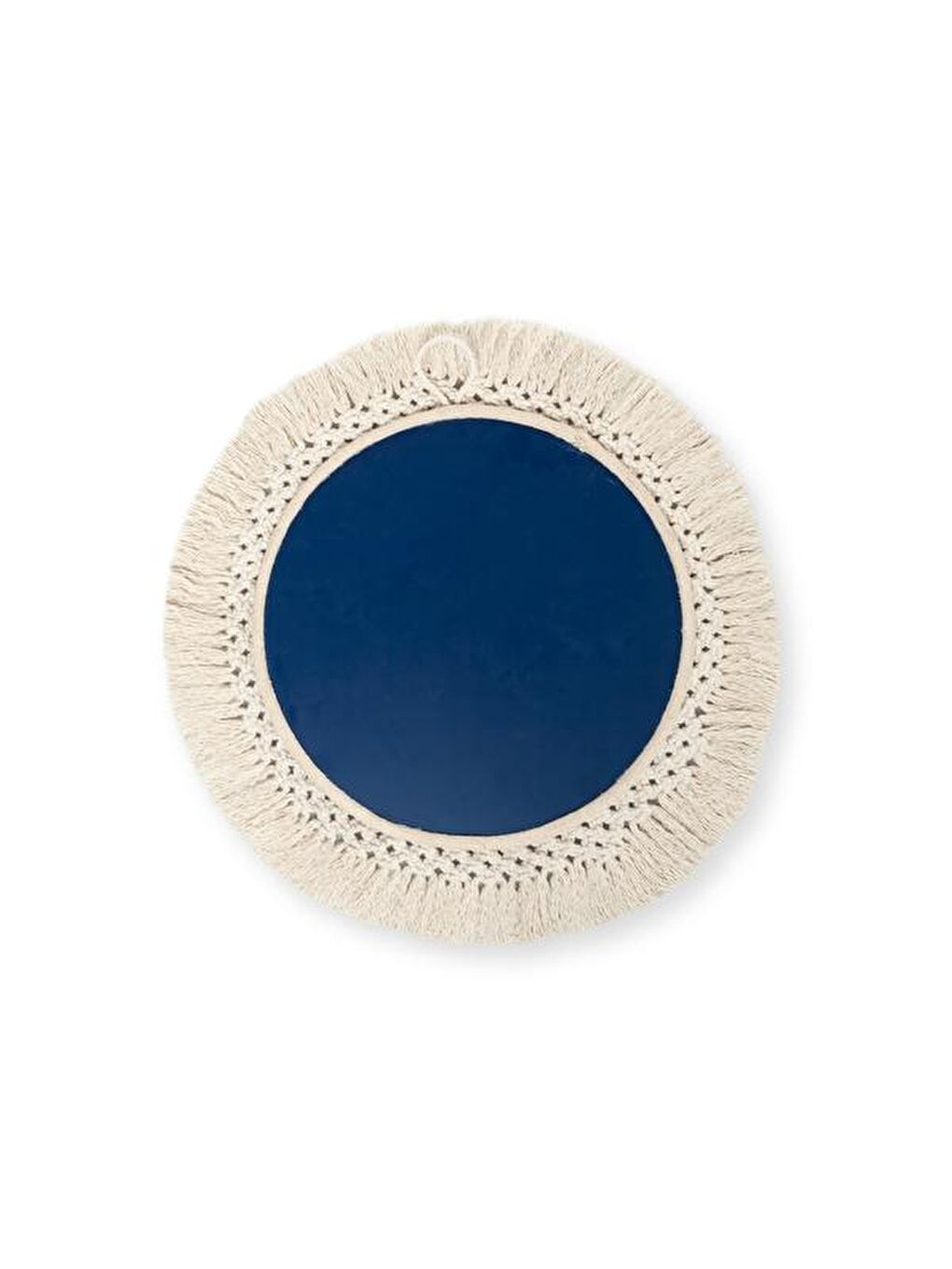 Ekru Makrome Handmade Ayna-2