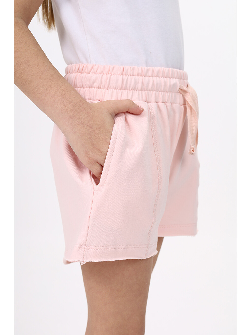 Pembe Kız Çocuk Şort-4