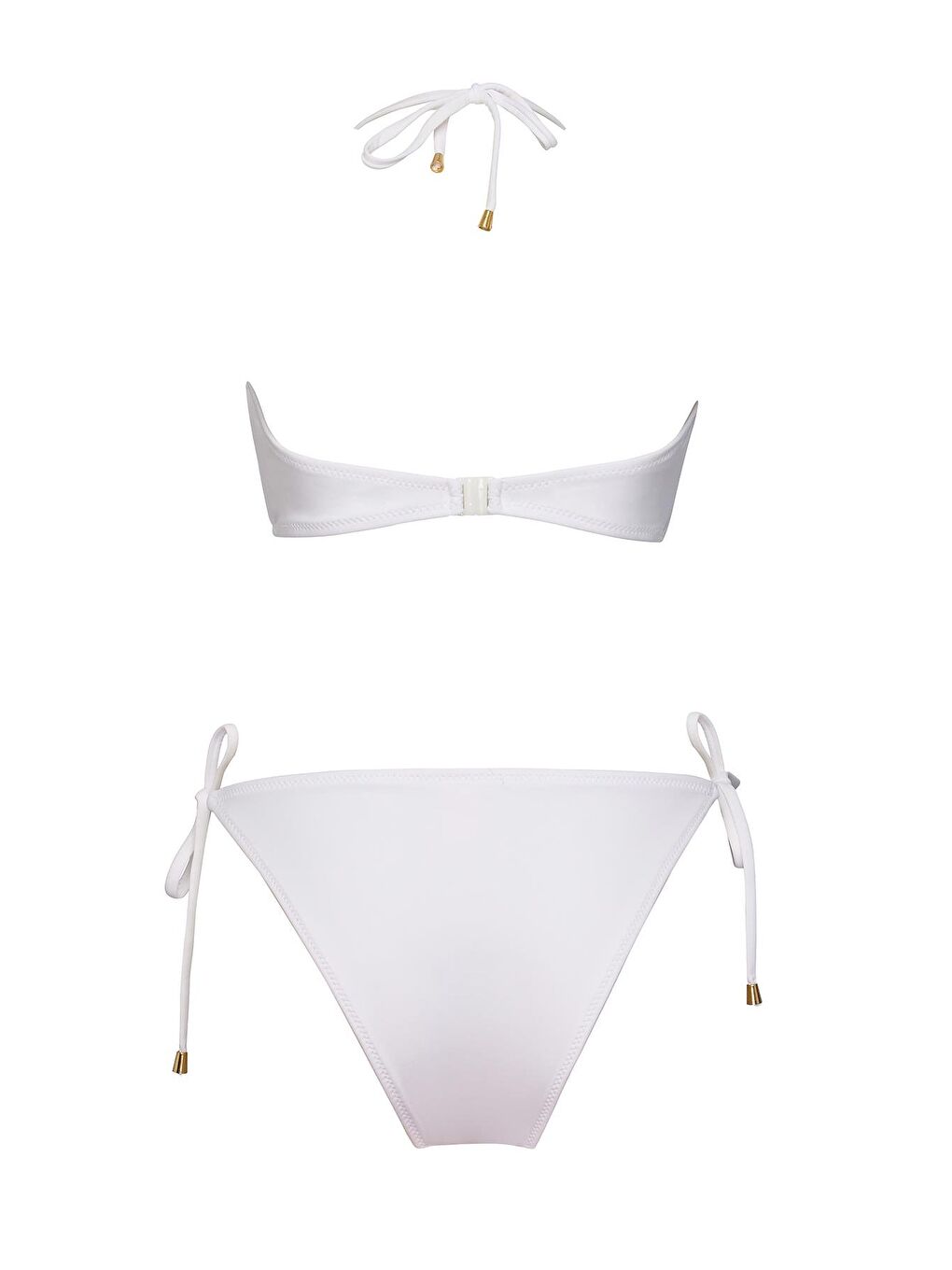 Beyaz Aksesuarlı Özel Tasarım Bikini Takım-1