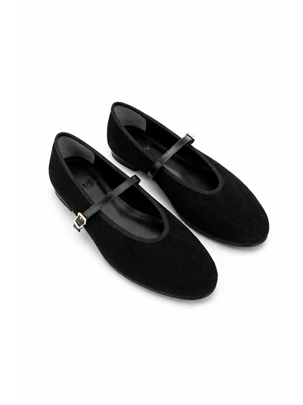 Ava Kadın Süet  Babet Siyah-1