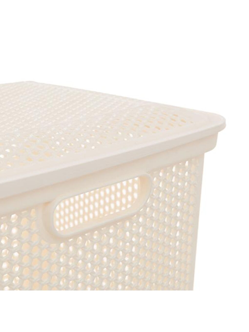 Ahşap Görünümlü Çamaşır Sepeti - Beyaz - 55 lt-4