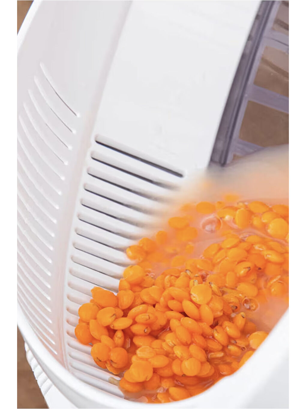 3132 Linea 2 li Çok Amaçlı Kapaklı Karıştırma Mikser Kabı Pirinç Süzgeci - Beyaz-3