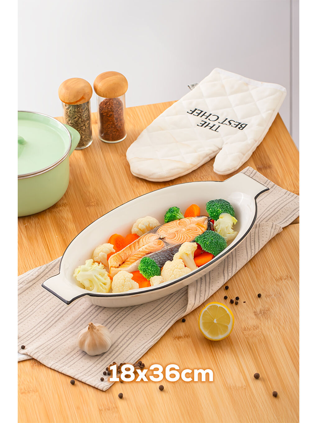 085 Oval 3'lü Fırın Kabı Servis Kabı Oval Sunumluk Tepsi ,Çerezlik Tabak Beyaz-3