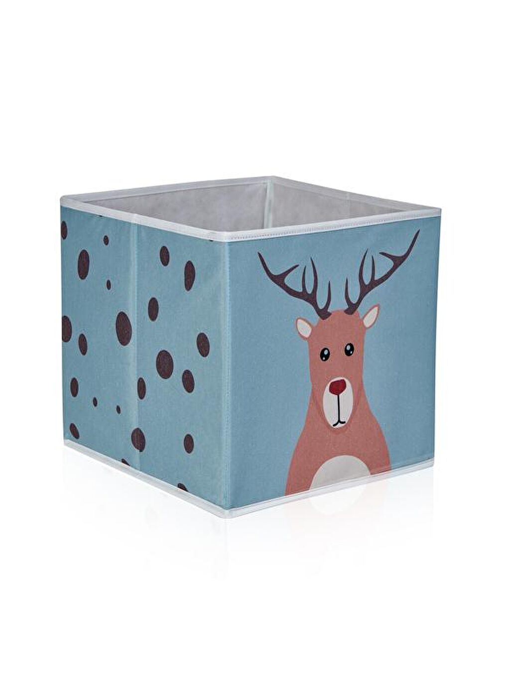 Mavi Geyik Desenli Kapaksız Kutu-1
