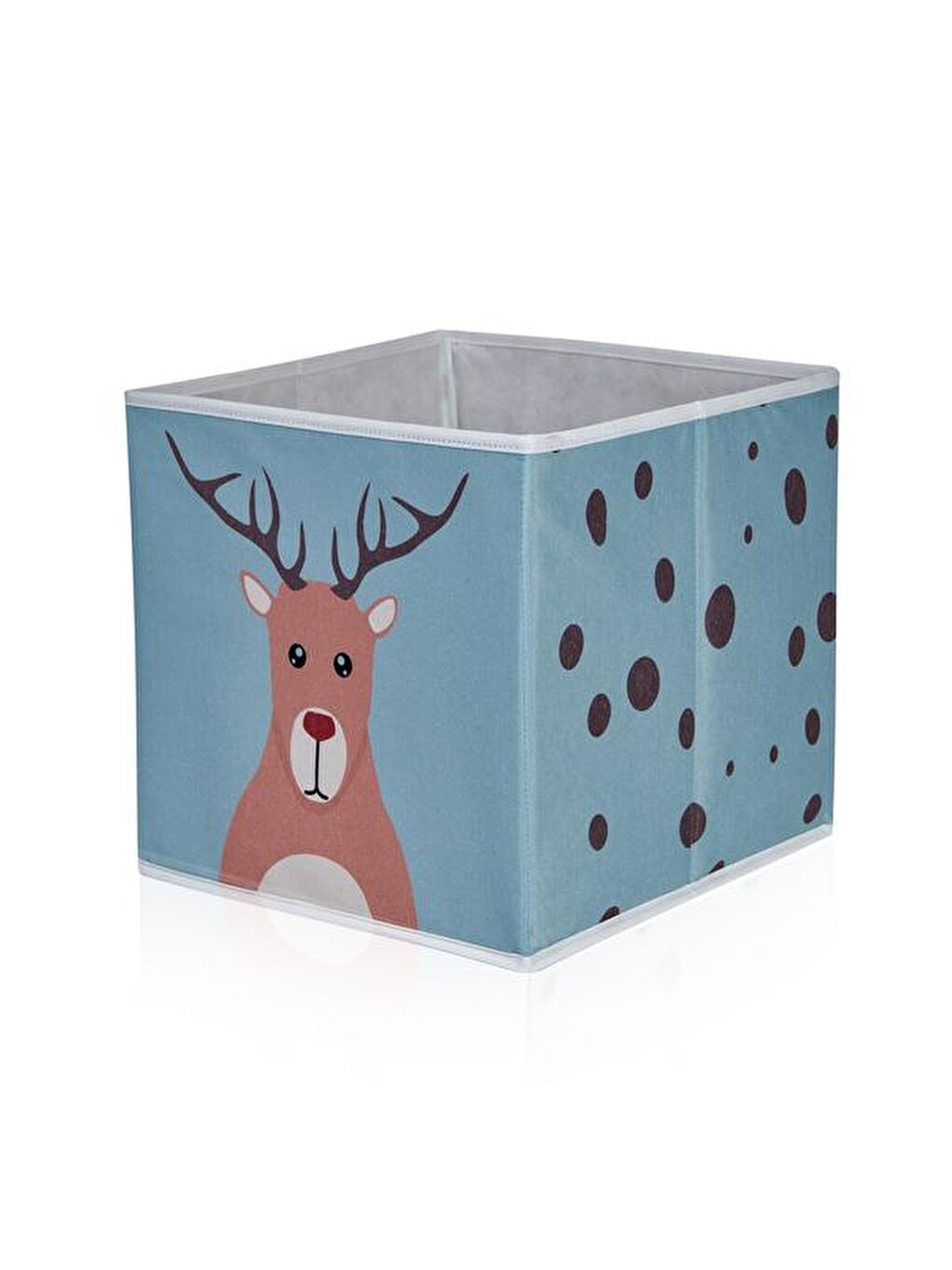 Mavi Geyik Desenli Kapaksız Kutu-2