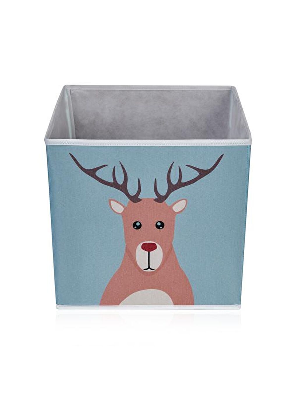Mavi Geyik Desenli Kapaksız Kutu-4