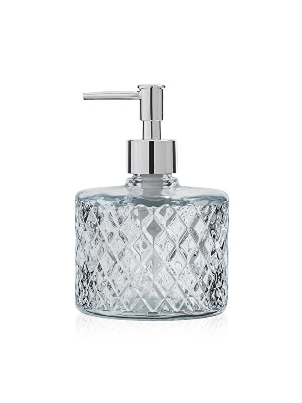 Renksiz Kristal Cam Sıvı Sabunluk - Şeffaf-1