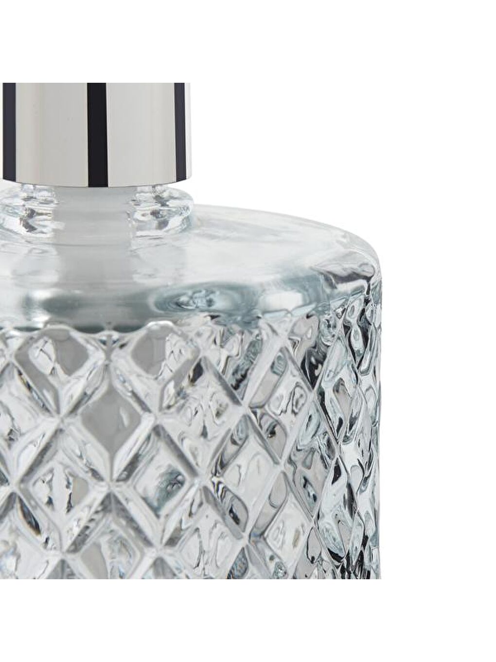 Renksiz Kristal Cam Sıvı Sabunluk - Şeffaf-2