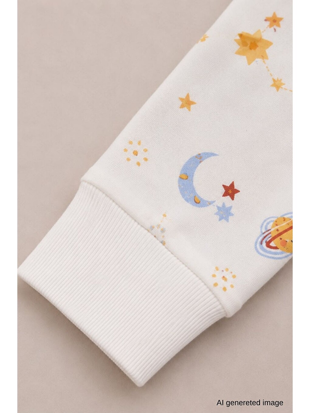 Ekru Erkek Çocuk Yeni Sezon Pamuklu Desenli Pijama Takım Tkm1022-7