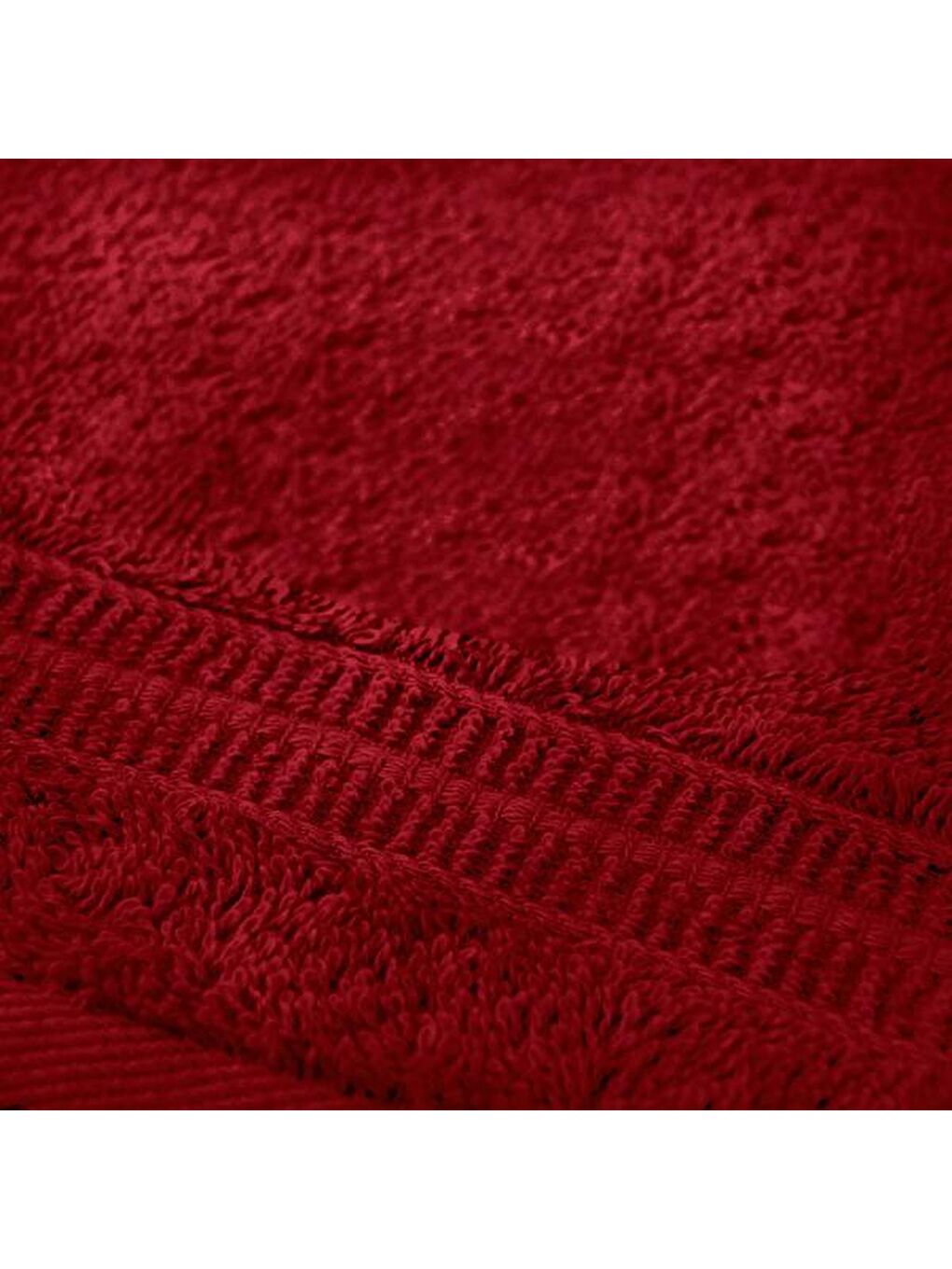 Organik Pamuk Yüz Havlusu - Bordo - 50x90 cm-1