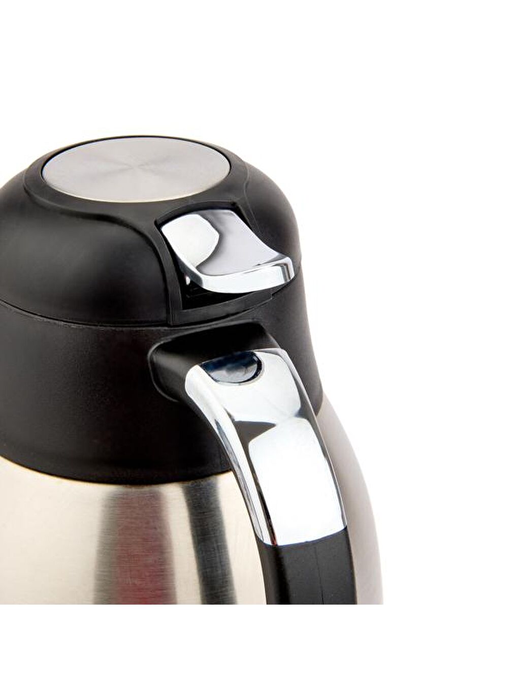 Gri Premium Çelik Çay Termosu - Inox / Siyah - 2,5 lt-1