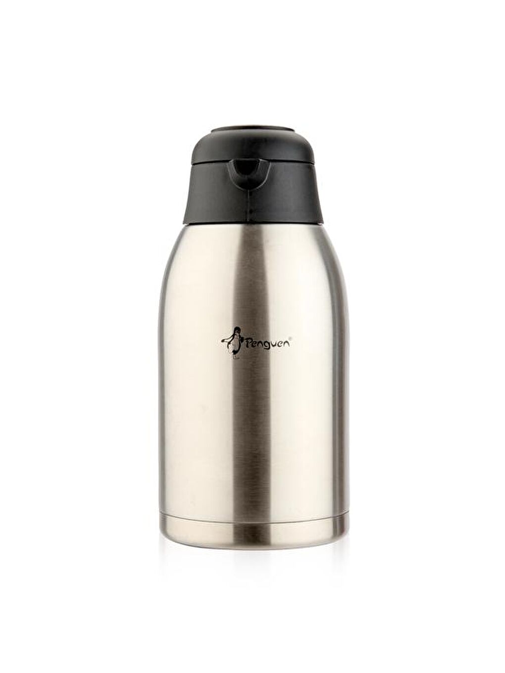 Gri Premium Çelik Çay Termosu - Inox / Siyah - 2,5 lt-3