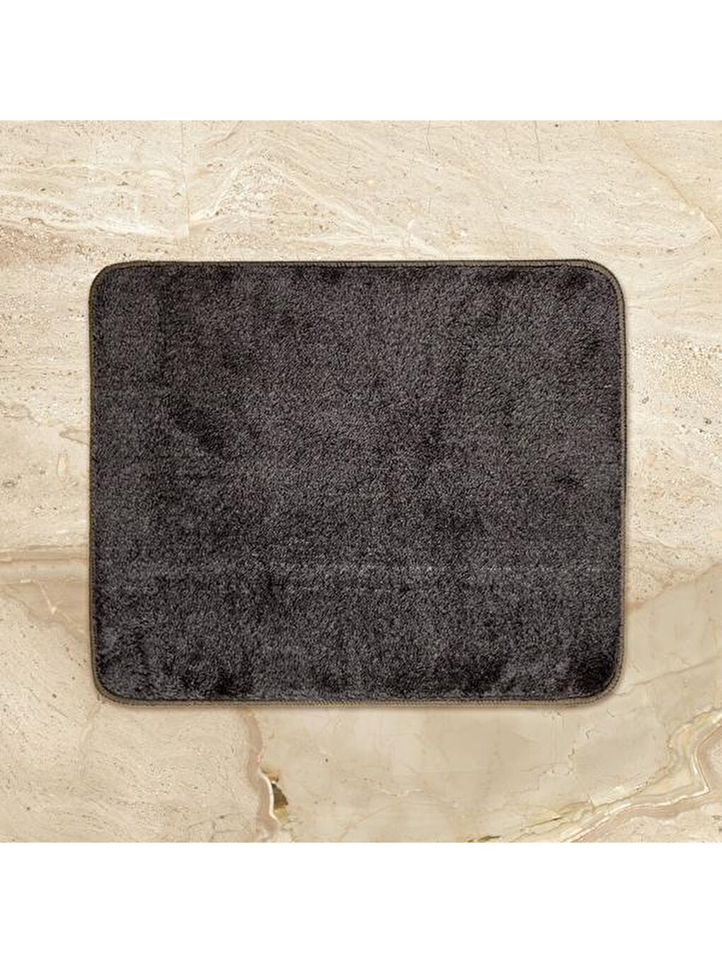 Soft Simirna 2'li Banyo Paspası - Antrasit - 60x100 cm + 50x60 cm-4