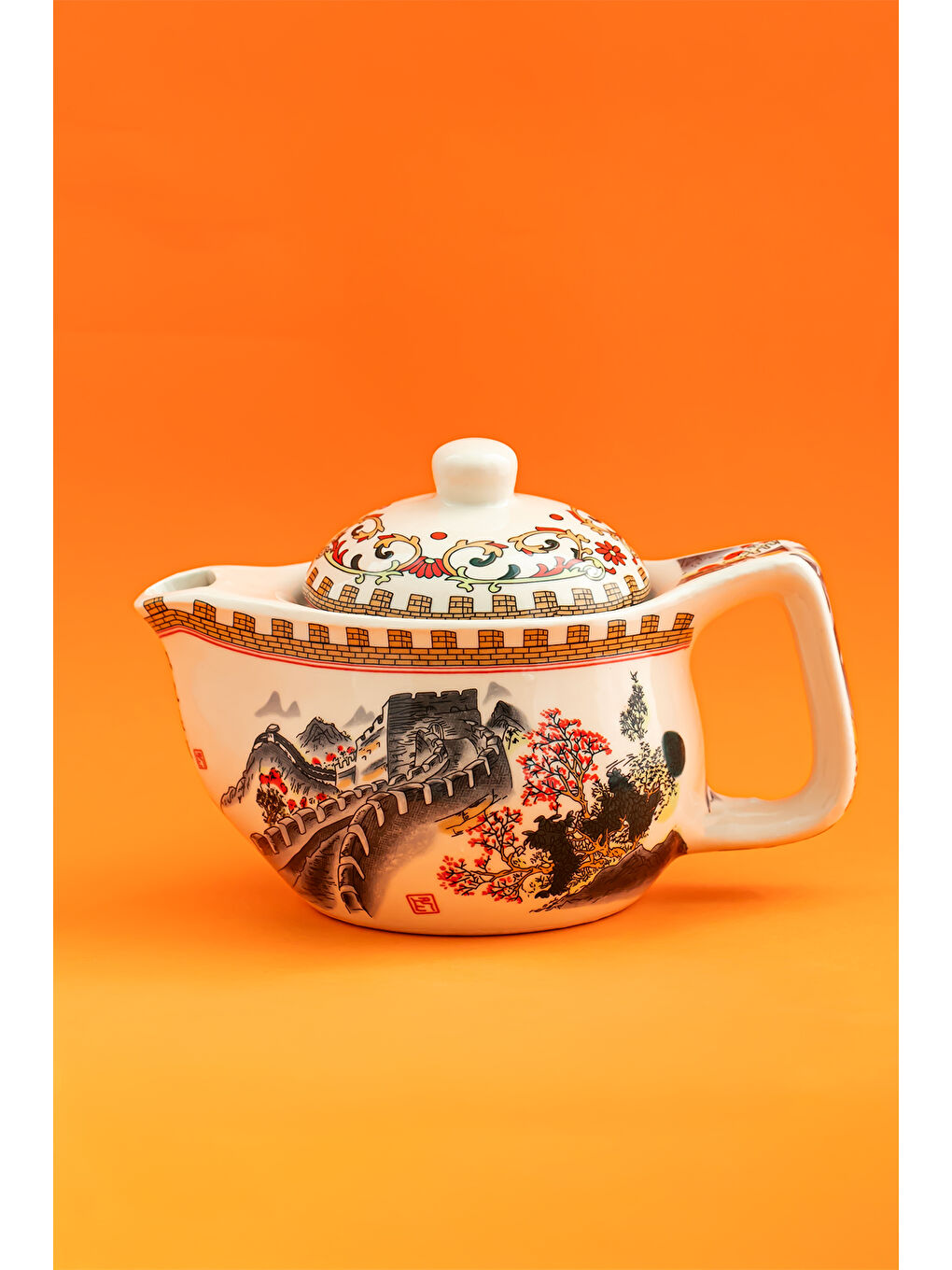 Beyaz DEM-131 Isıya Dayanıklı Porselen Demlik Bitki Çayı Demliği 400 ml-2