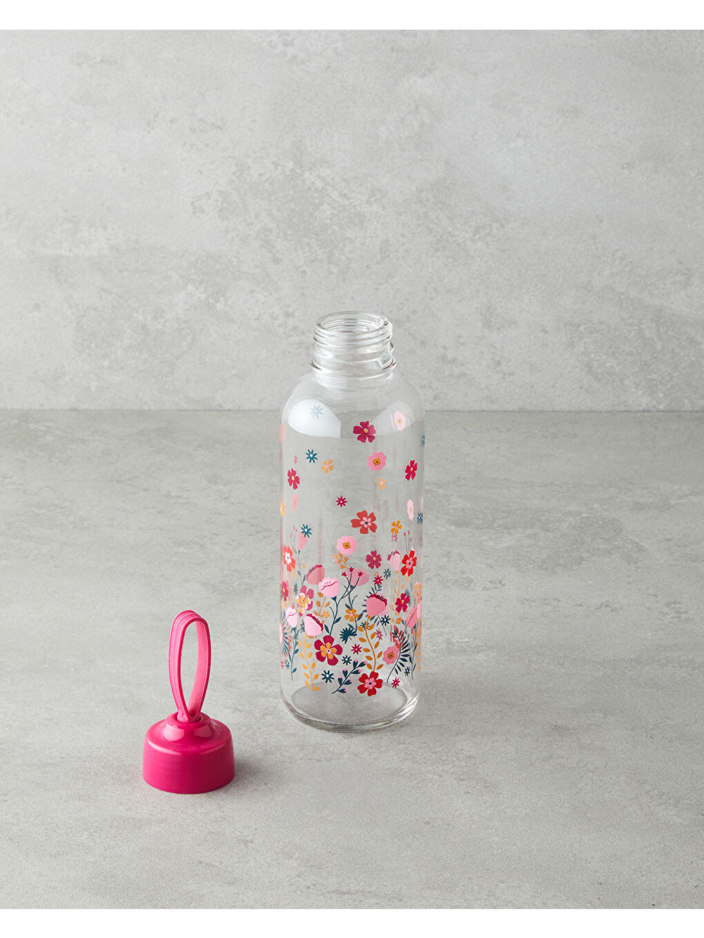 Renksiz Auro Cam Şişe 450 ml Şeffaf-1