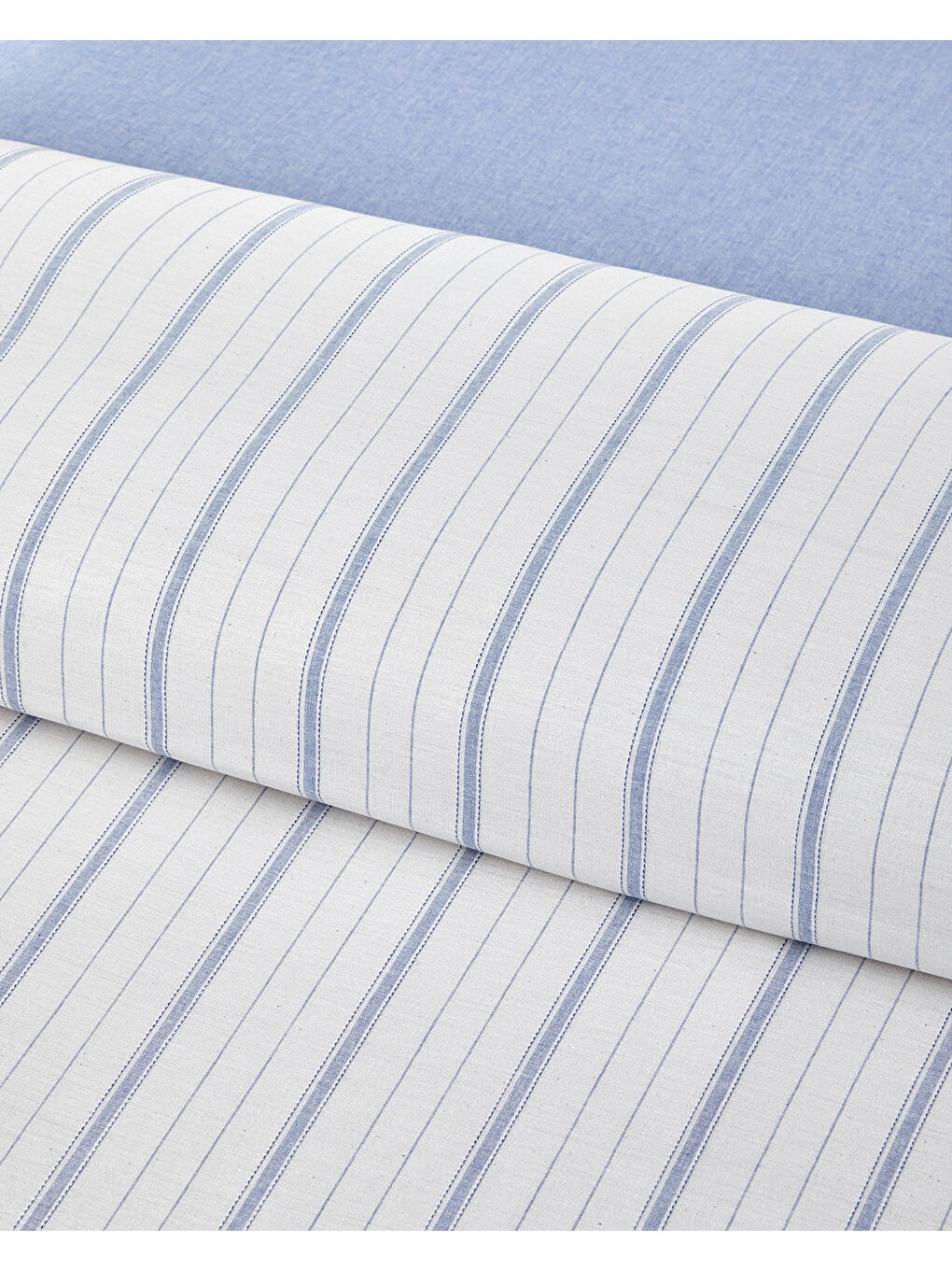 Subtle Waves İpliği Boyalı Çift Kişilik Nevresim Takımı 200x220 cm Mavi-2