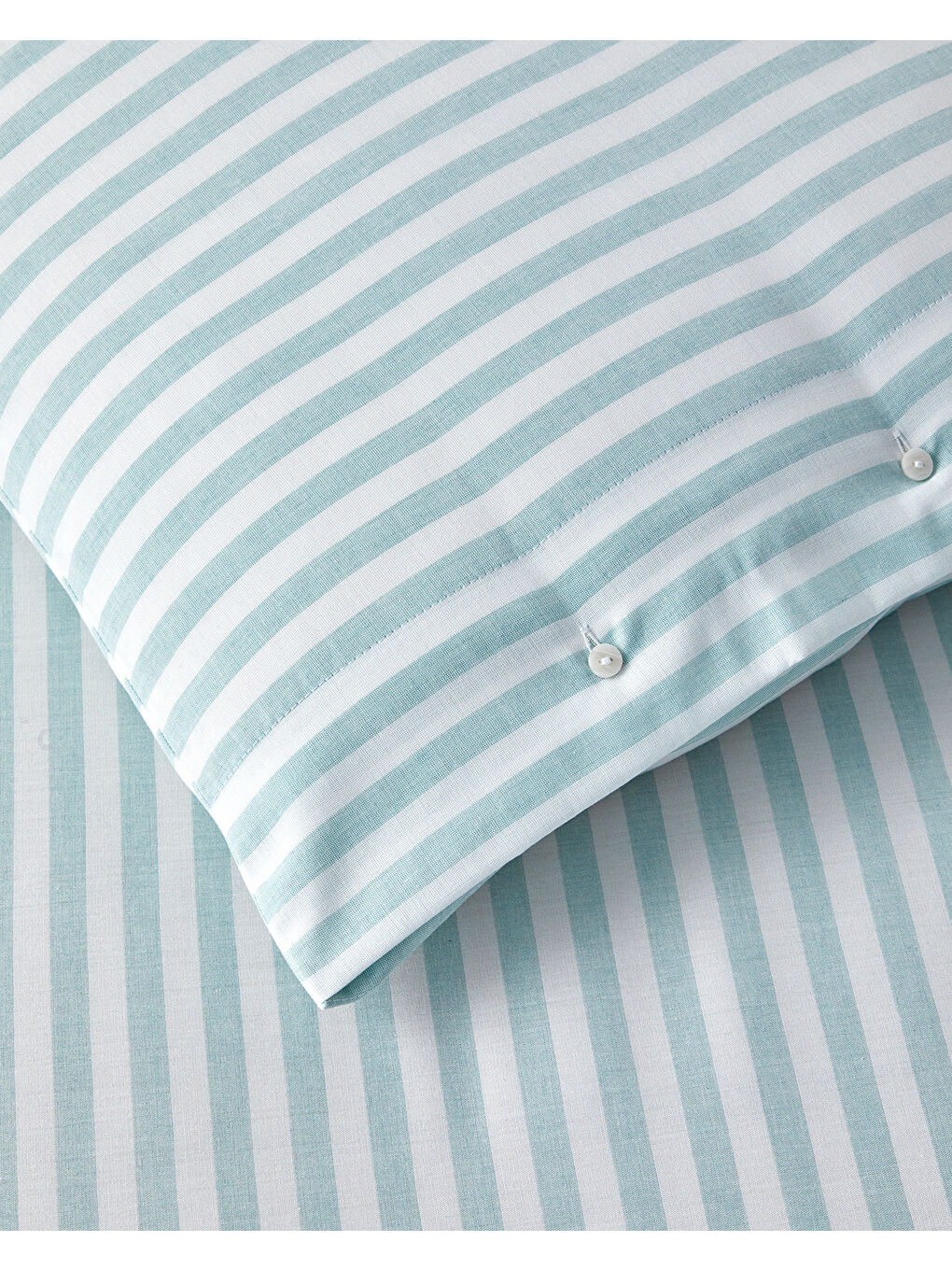 Soft Streaks İpliği Boyalı Çift Kişilik Nevresim Takımı 200x220 cm Yeşil-3