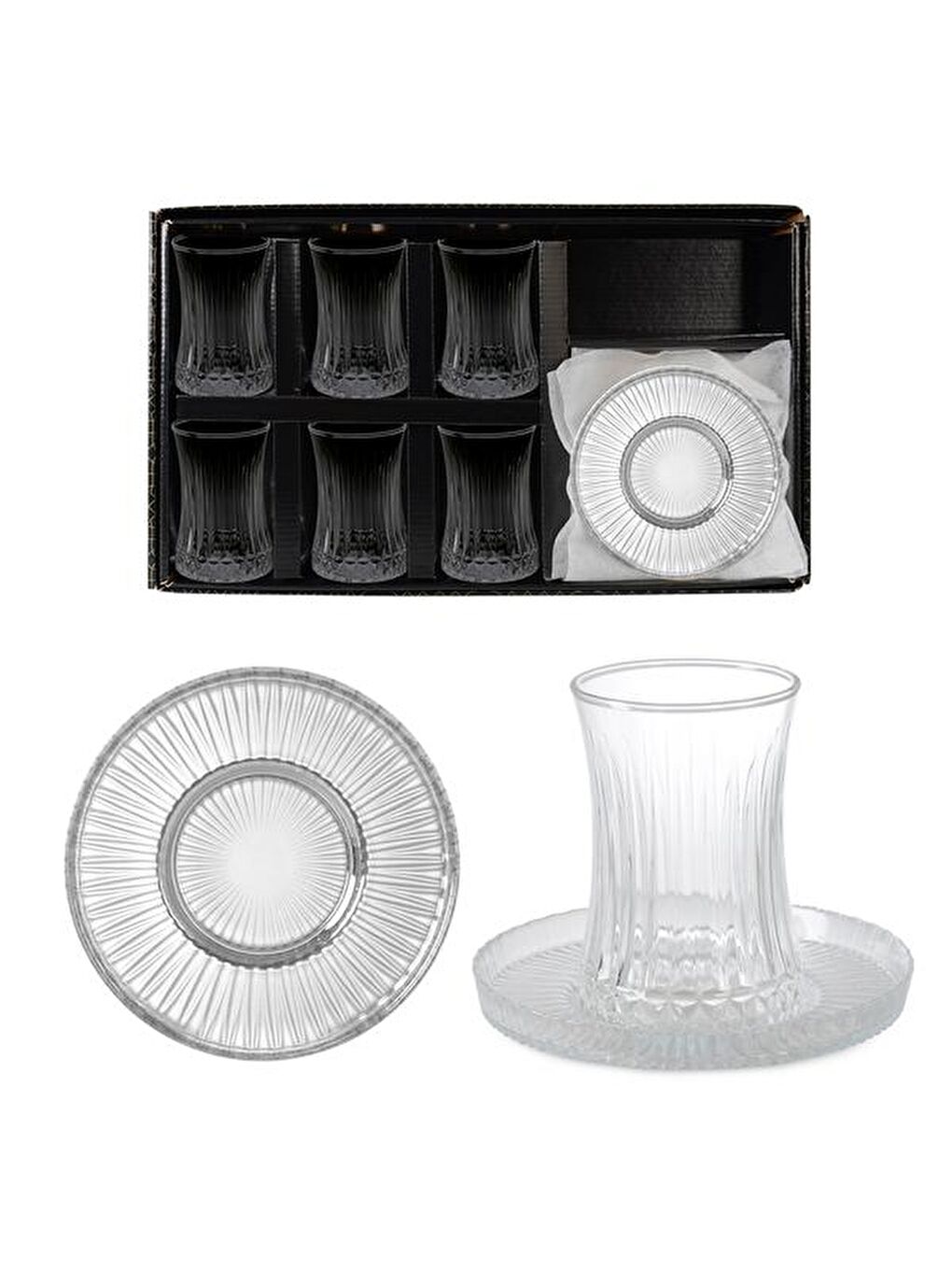 Karışık 14645 Elysia Riva Cam Çay Takımı