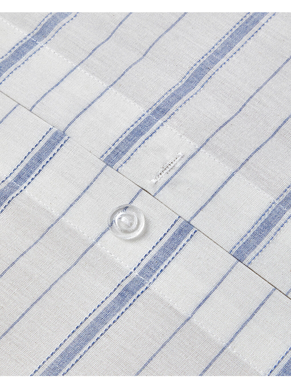 Subtle Waves İpliği Boyalı Çift Kişilik Nevresim Takımı 200x220 cm Mavi-6