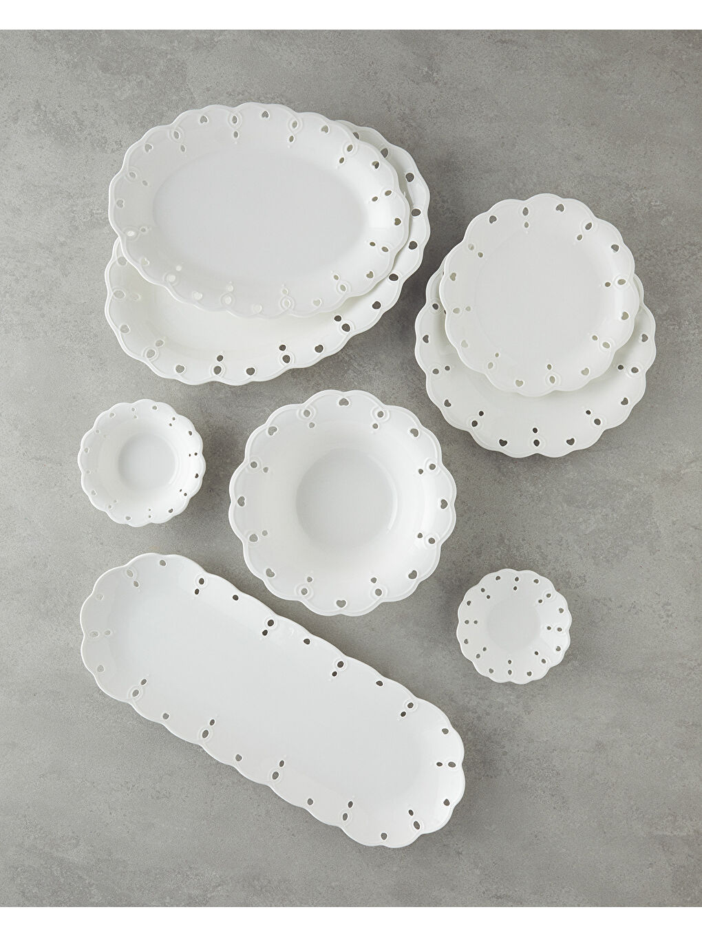 Elodie Porselen Pasta Tabağı 21 cm Beyaz-3