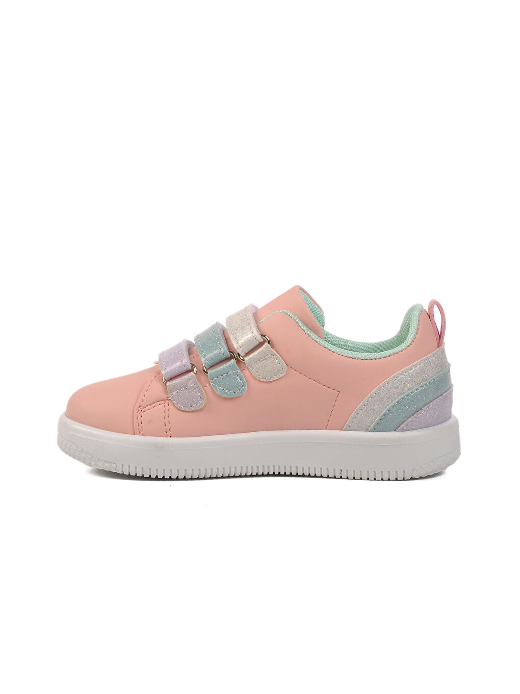 Walkway Pudra-Mavi Pudra-Mint Unisex Cırtlı Çocuk Spor Ayakkabı Rocky 6502 P - 1