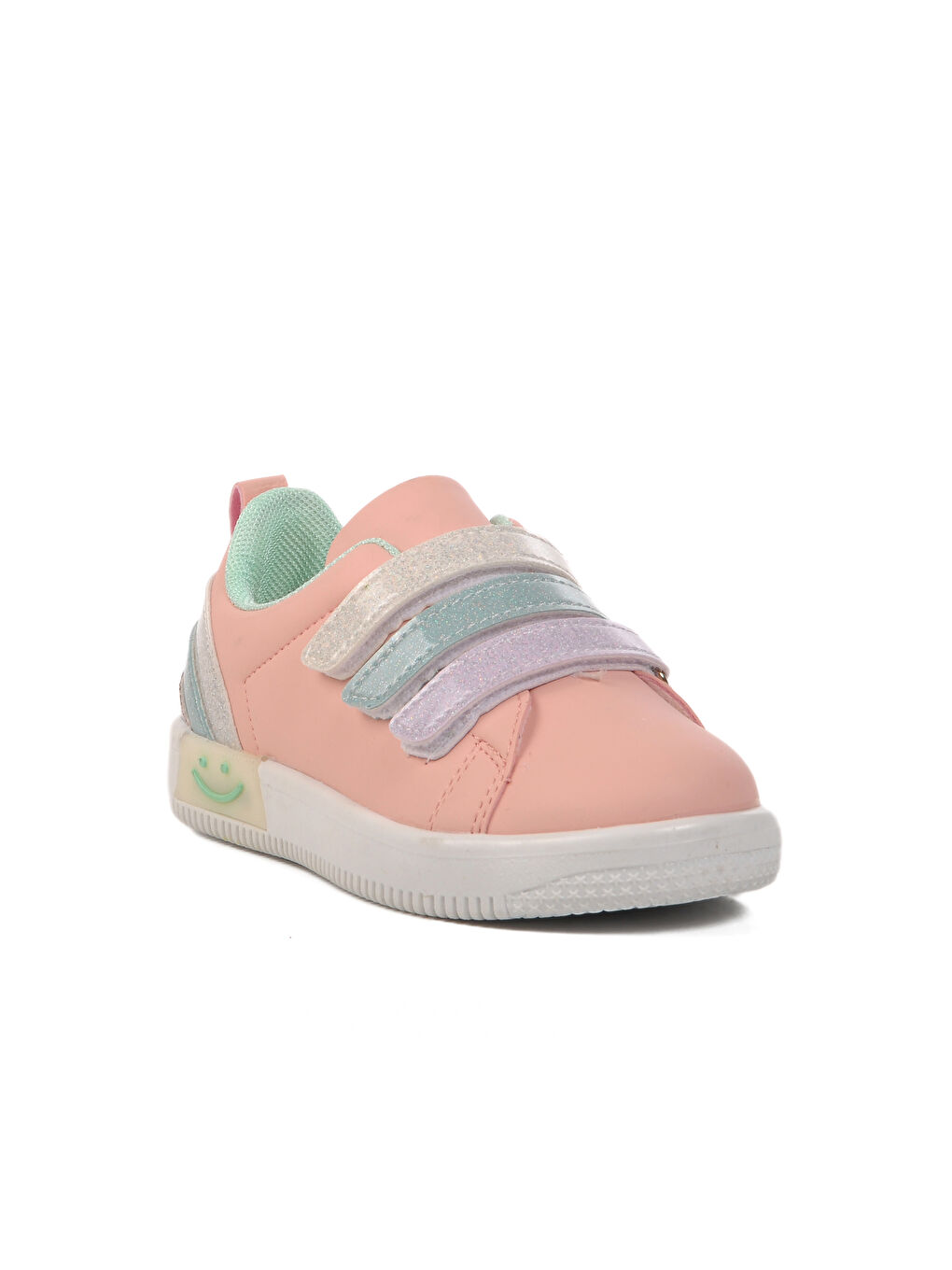 Walkway Pudra-Mavi Pudra-Mint Unisex Cırtlı Çocuk Spor Ayakkabı Rocky 6502 P - 2