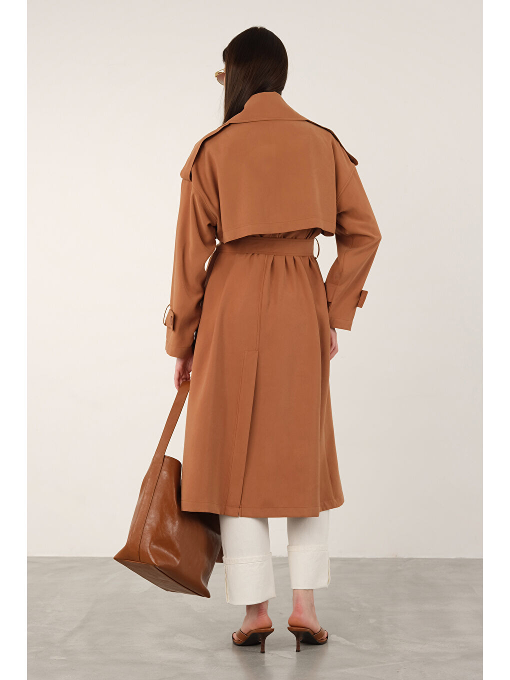 Turuncu Trençkot Koyu Mango-4