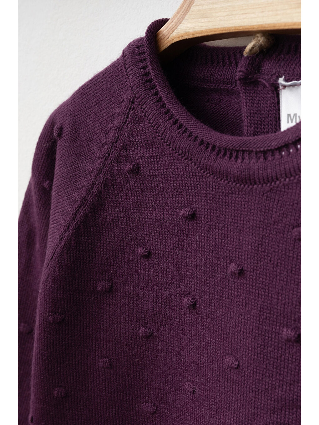 Mor Puanlı Triko Takım 4036-1